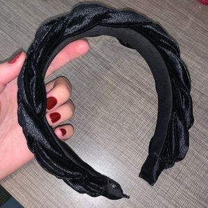 Black Braided Padded Headband